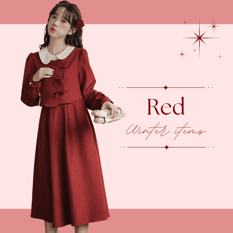 冬コーデ♡参戦服にしたいレッドアイテム