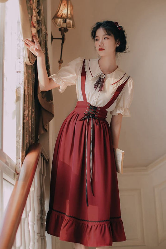 【2点セット】アンティークの古城セットアップ