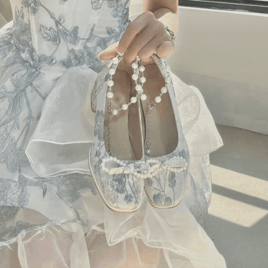 12時の鐘と出会いの結びシューズ(全2色)