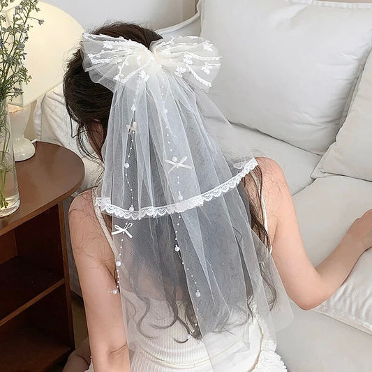 星降る夜のヴェールへアクリップ