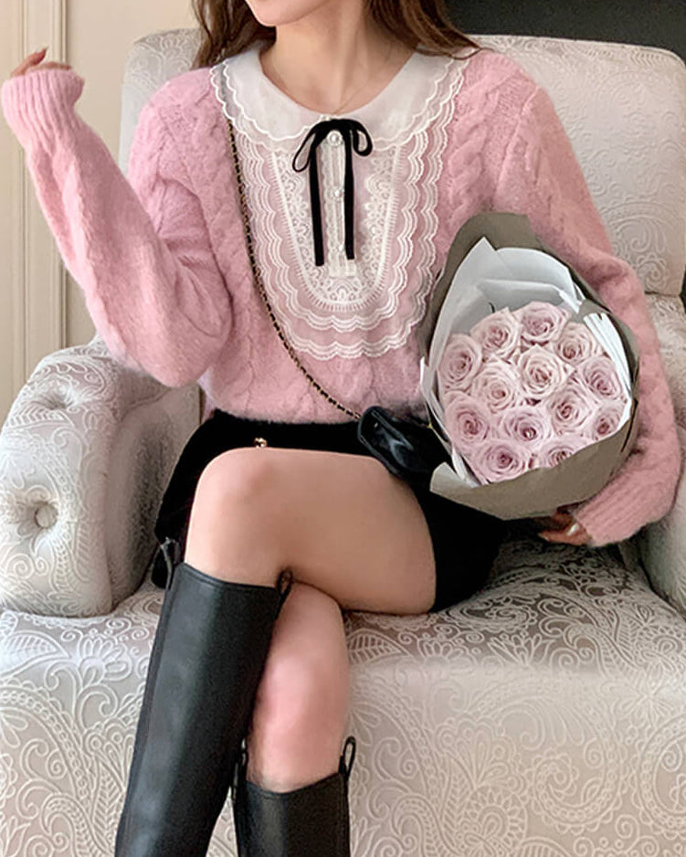 【秋冬の主役級アイテム】月明かりの約束を結ぶクラシカルニット(全3色)