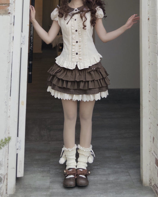 【ふんわりガーリー】夢見るパティシエのショコラスカート