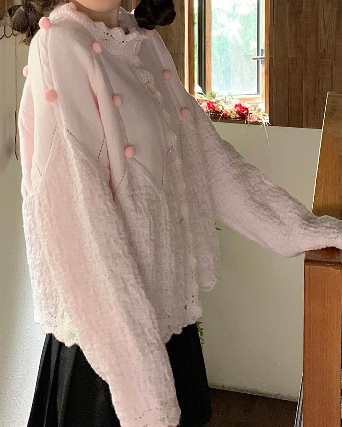 【ふわふわニット】夢見るパティシエの休日カーディガン(全3色)