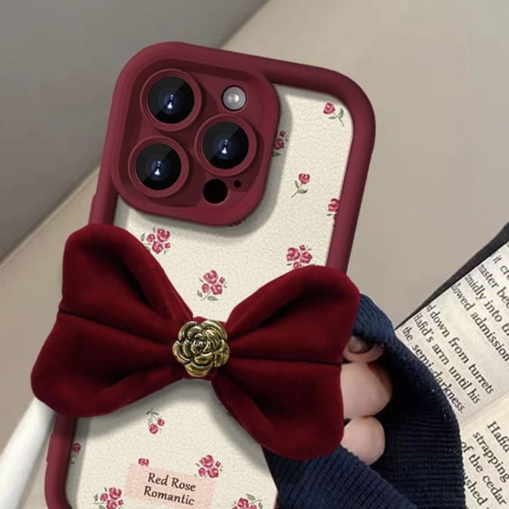 アンティークなロマンチックIphoneケース(全2色)
