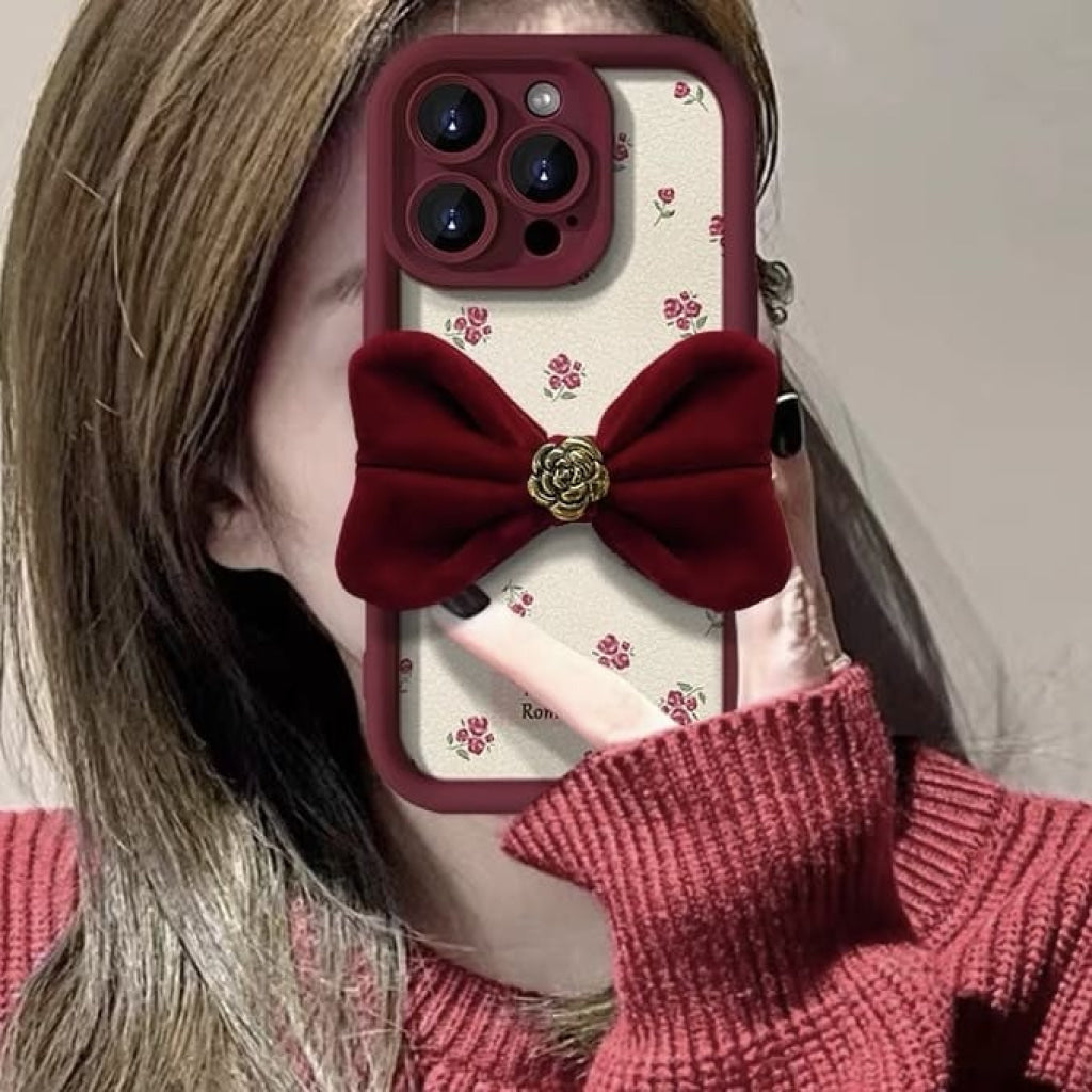 アンティークなロマンチックIphoneケース(全2色)
