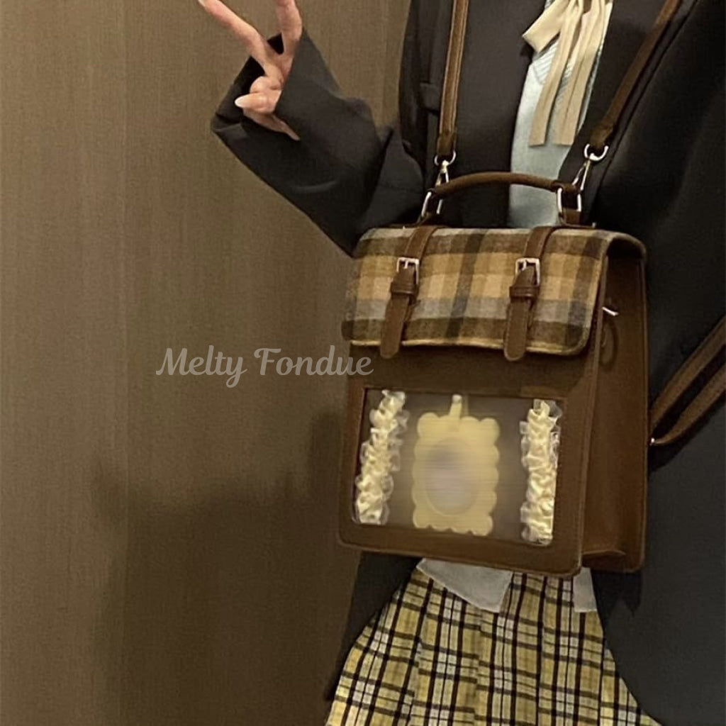 背伸びしてお出かけするお嬢様の痛バッグ(全4色)