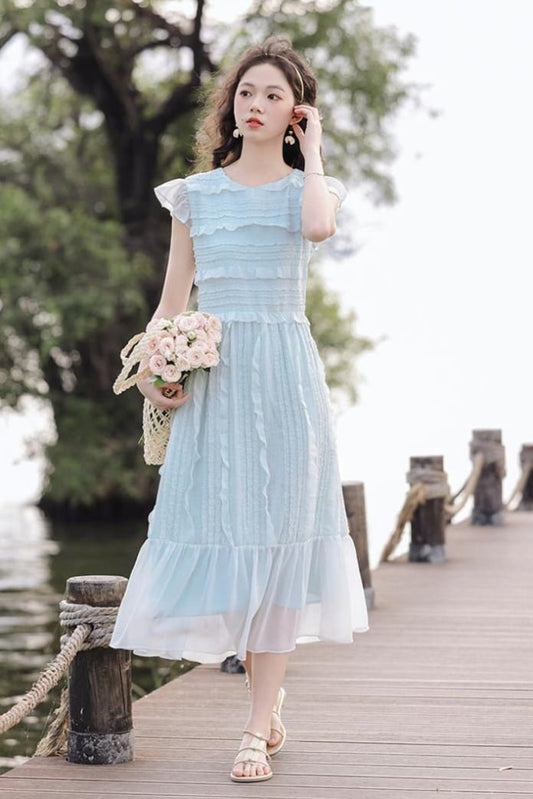 波打ち際の昼下がりワンピース