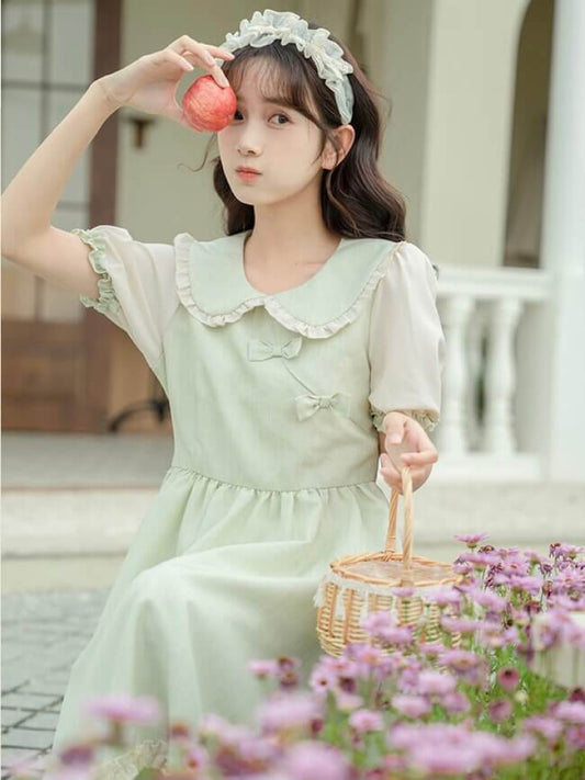 出会いの庭先ワンピース