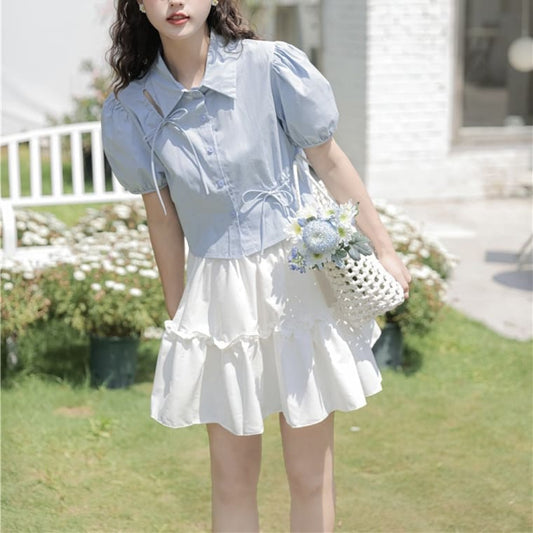 大好きの魔法トップス(全2色) ライトブルー