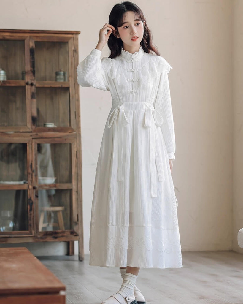 レオナール☆受注生産☆希少新品未使用ワンピース 公式】《ふんわり揺れて、気品が香る。》静かな夢に包まれるワンピース