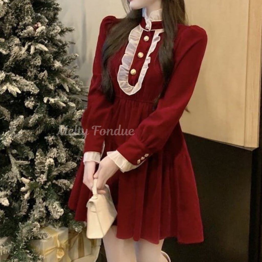 格式感じるお嬢様ワンピース(全2色)