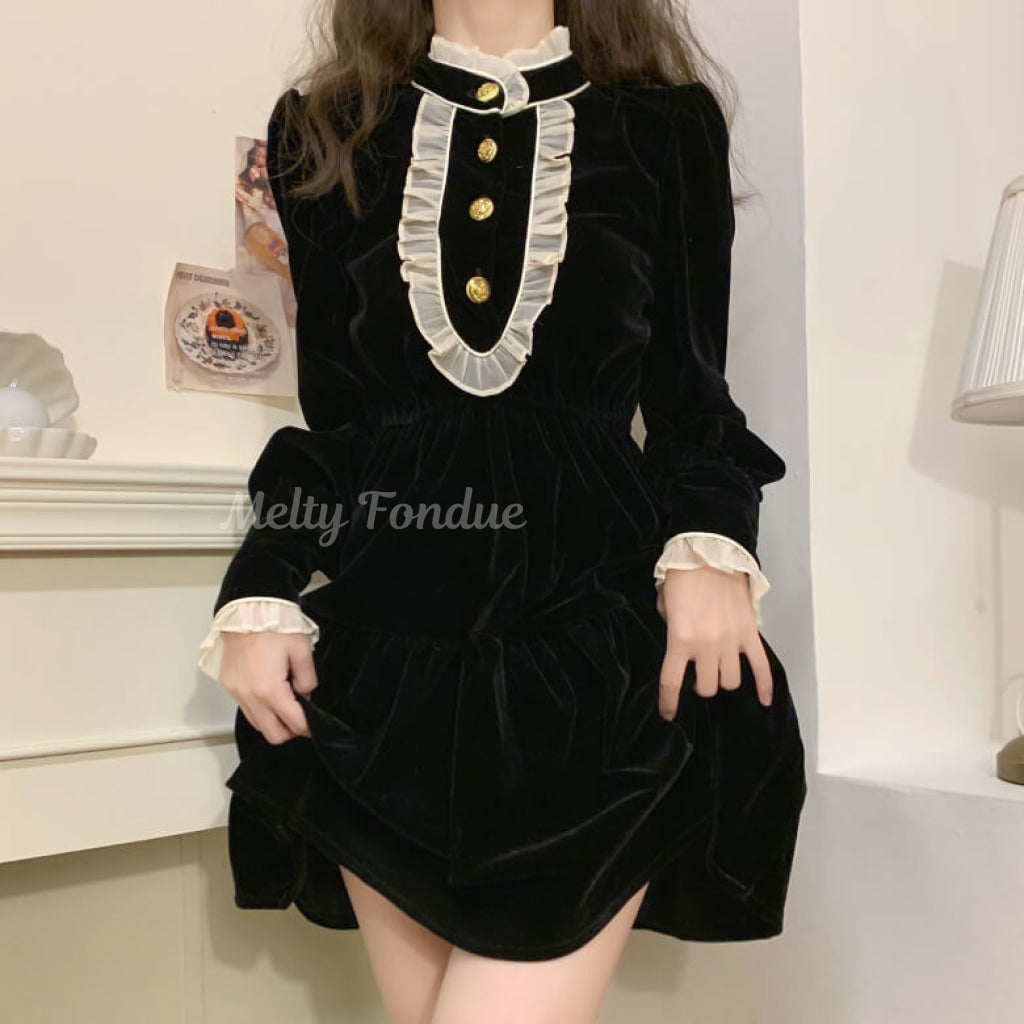 格式感じるお嬢様ワンピース(全2色)