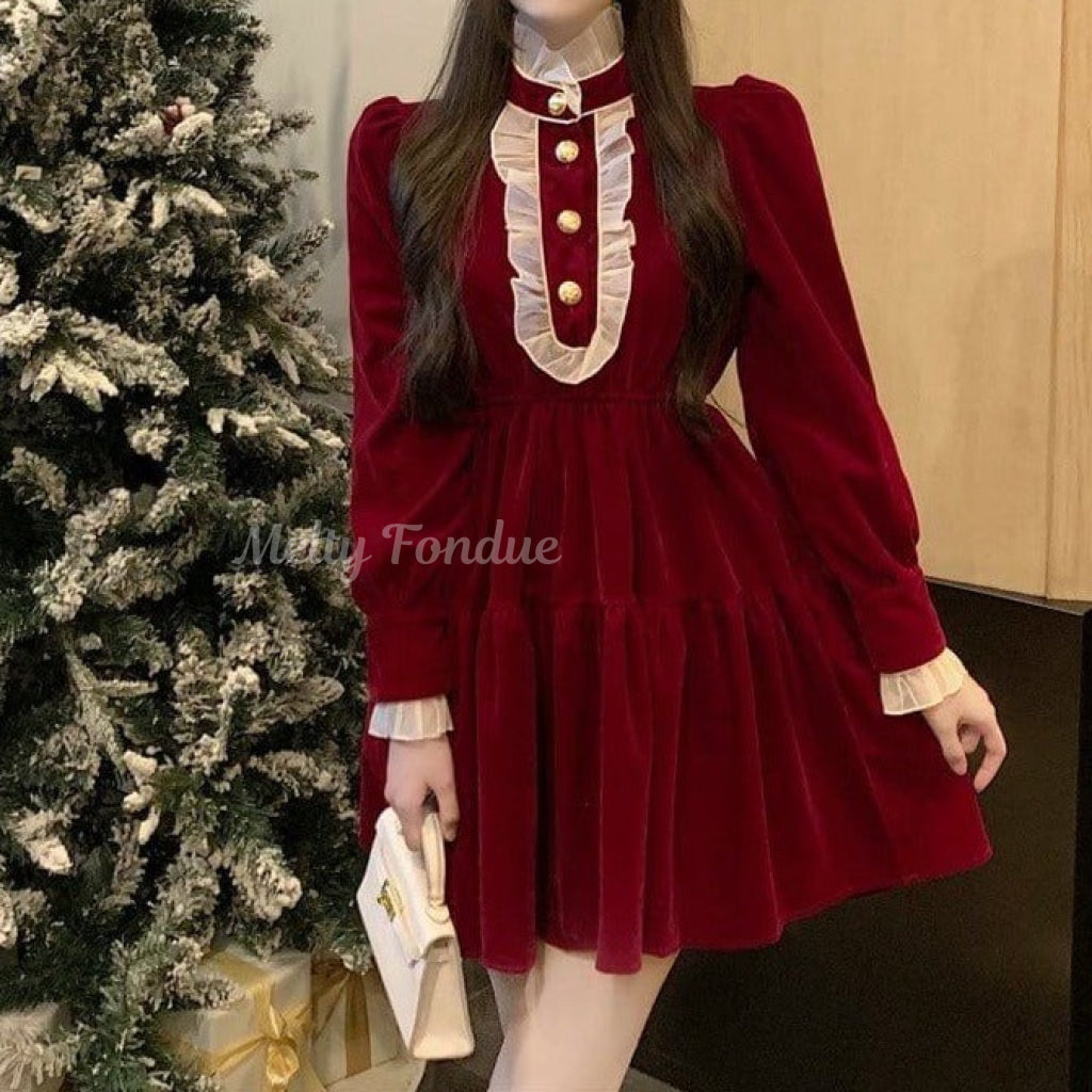 格式感じるお嬢様ワンピース(全2色)