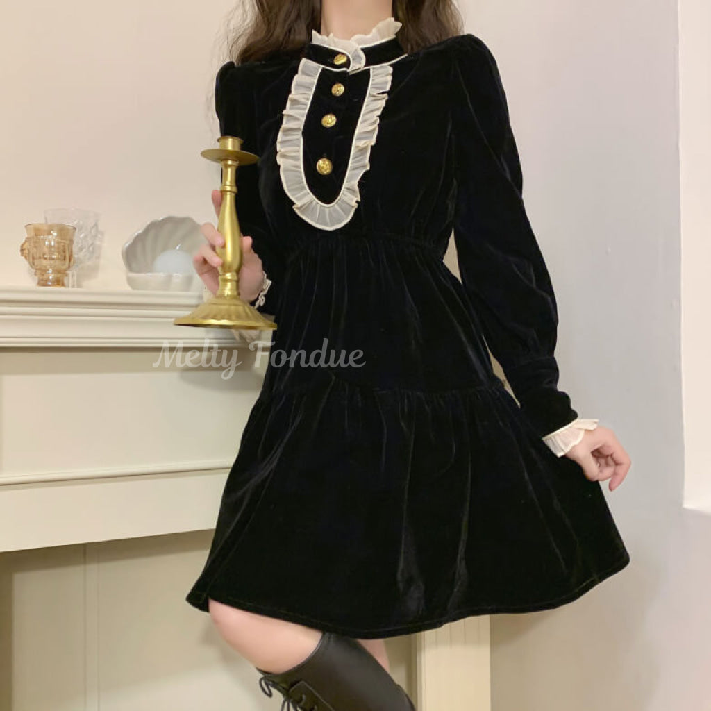 格式感じるお嬢様ワンピース(全2色)