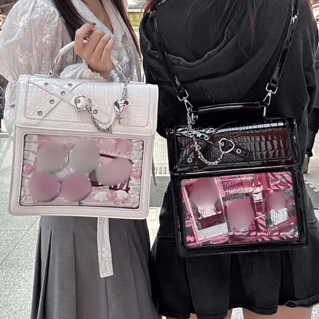 【ハンド/ショルダー/リュック 3way仕様】秘密の想いを閉じ込めた痛バッグ(全2色)