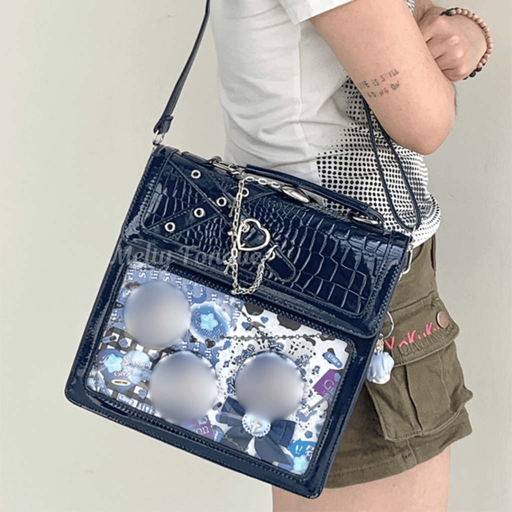 【ハンド/ショルダー/リュック 3way仕様】秘密の想いを閉じ込めた痛バッグ(全2色)