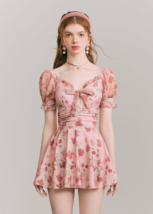 花園に眠る妖精の水着 M / ピンク