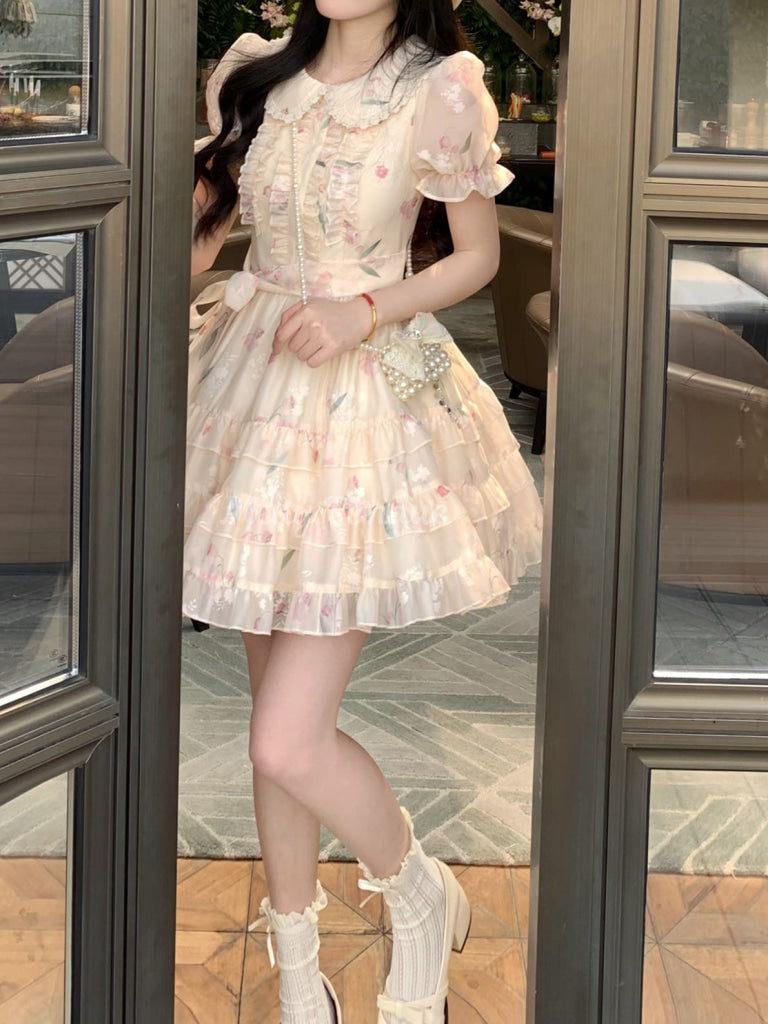 花びらと女の子の魅力ワンピース