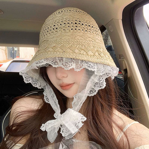 煌めく夏の思い出麦わら帽子