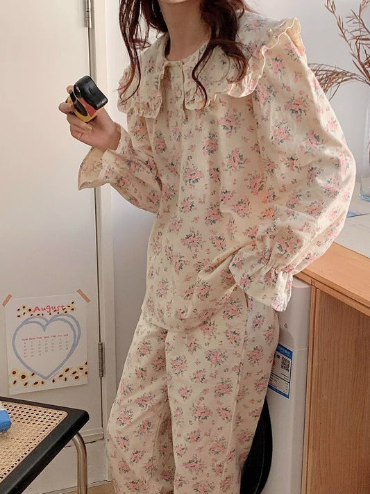 【2点セット】甘い花束に包まれるルームウェア