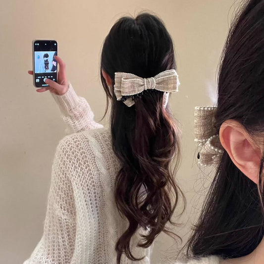 お嬢さまの微笑みリボンクリップ(全2色)