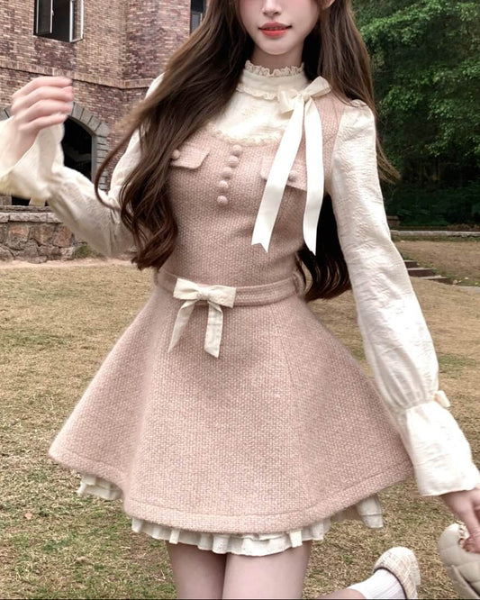 【甘さと上品さを両立】甘やかな夢を結ぶワンピース