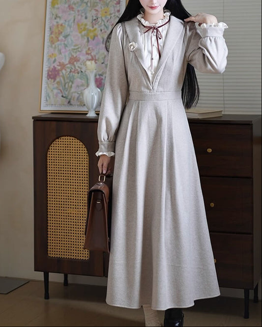 《上品さを引き立てる》静寂の午後に花咲くワンピース