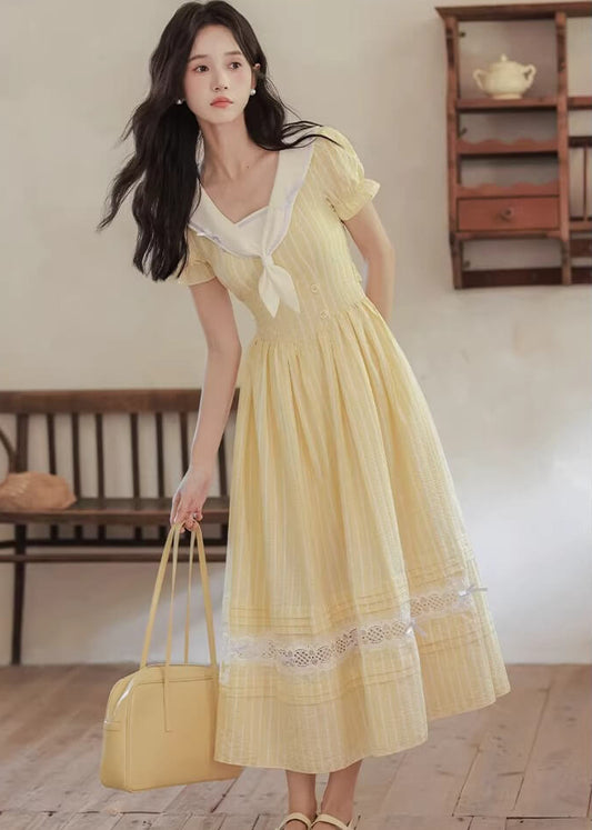 《爽やかプリンセス気分》花咲く庭に舞い降りるワンピース