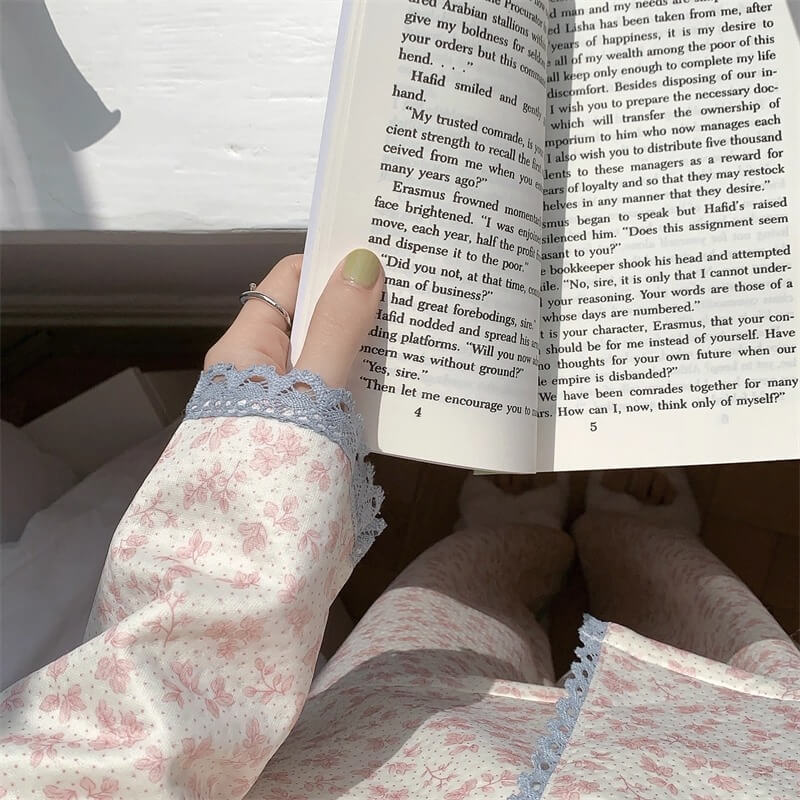 【2点セット】小さな庭のフローラルルームウェア