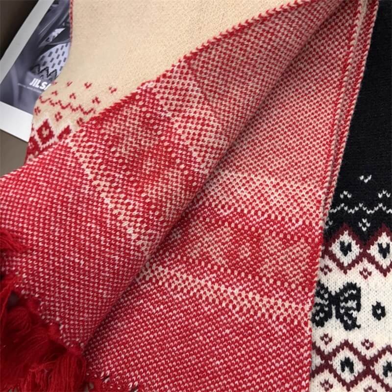 【ぬくもりリボン編み】雪の森で出会うリボンの約束マフラー(全4色)