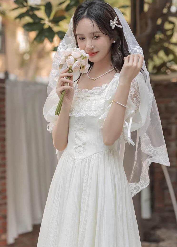 《ときめきを纏う一着》純白の誓いワンピース