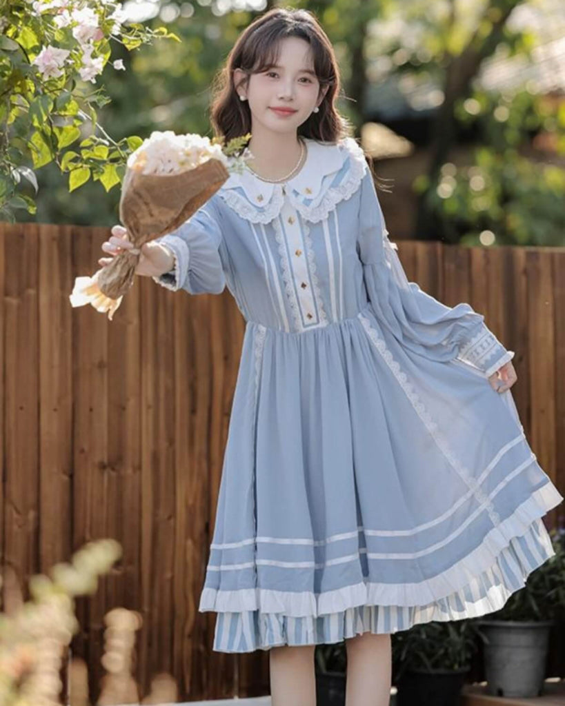 公式】《可愛いのに上品、特別な日を彩る一枚》夢見がちな青の