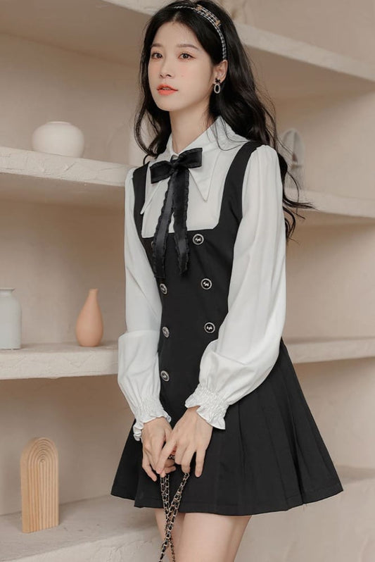 カレンダー捲る大切な一日ワンピース(全2色) ブラック