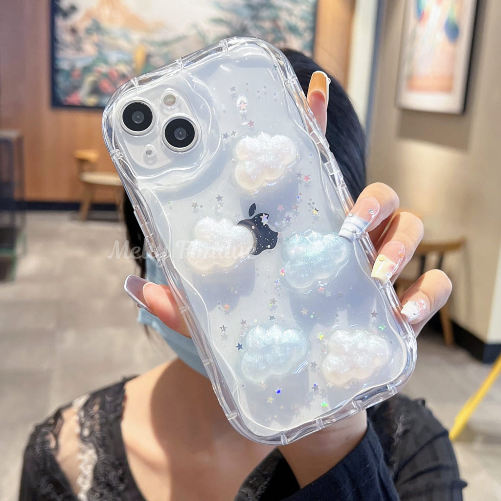 きらきらお空と雲のIphoneケース