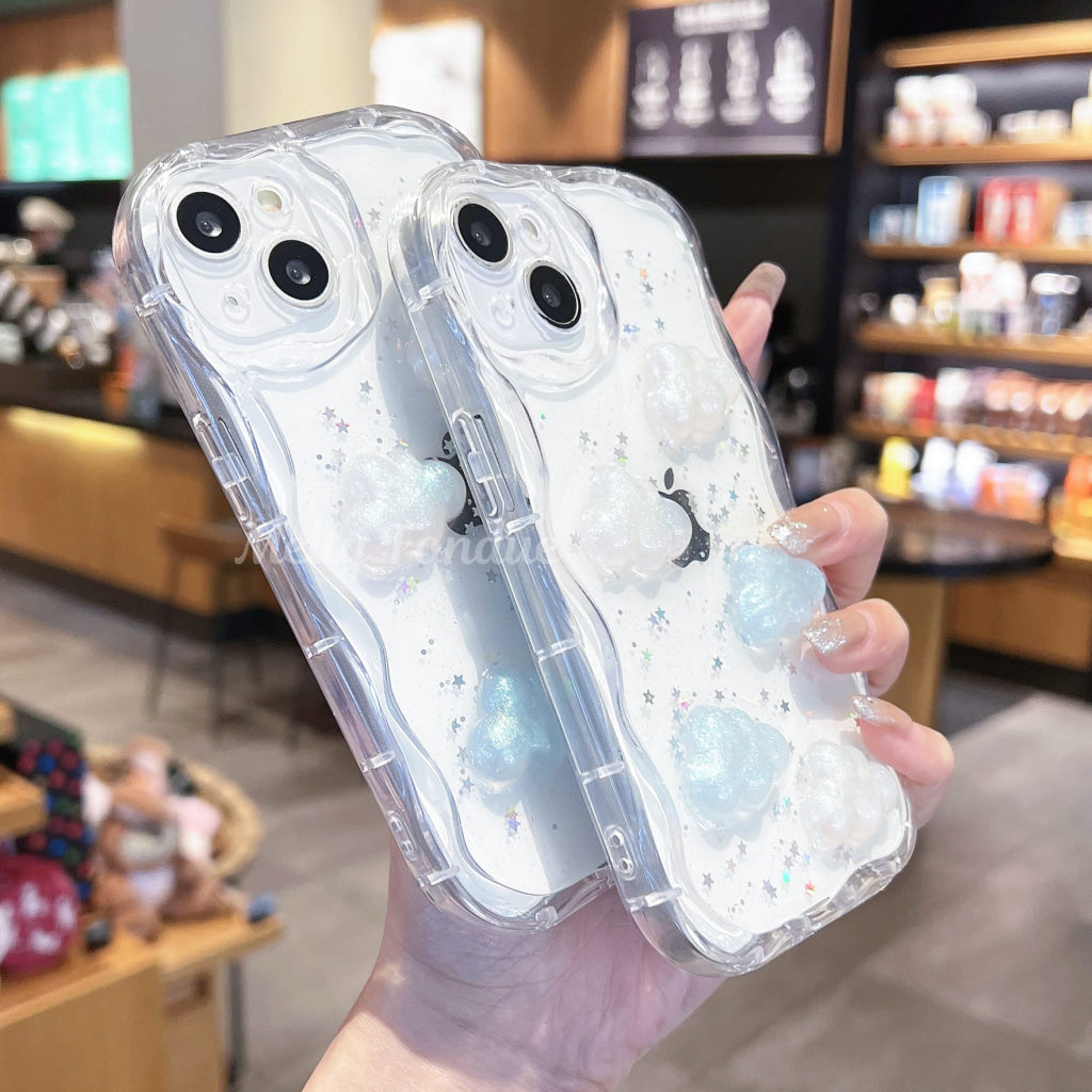 きらきらお空と雲のIphoneケース