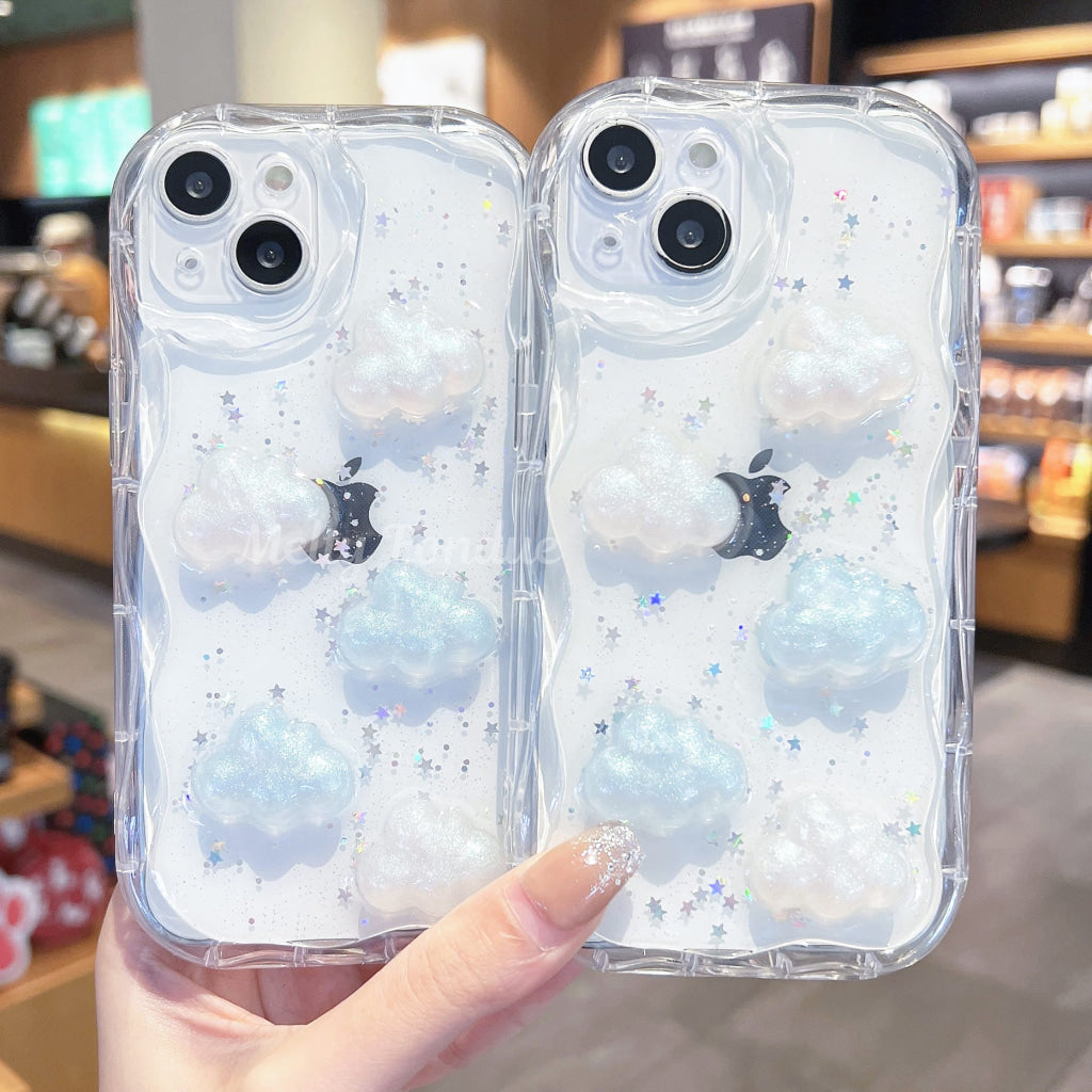 きらきらお空と雲のIphoneケース