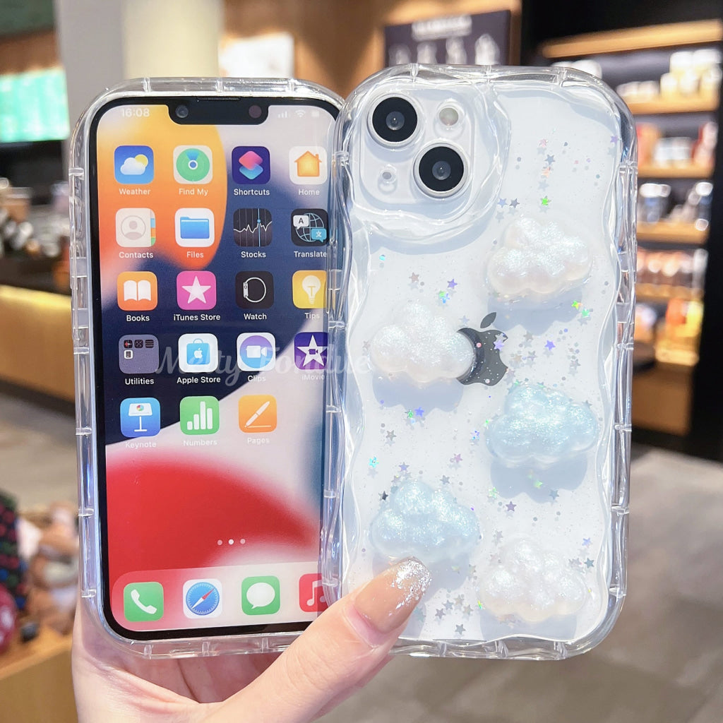 きらきらお空と雲のIphoneケース