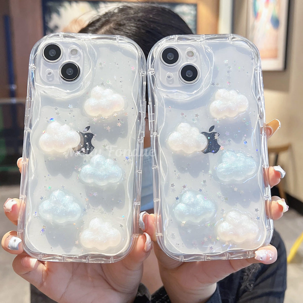 きらきらお空と雲のIphoneケース