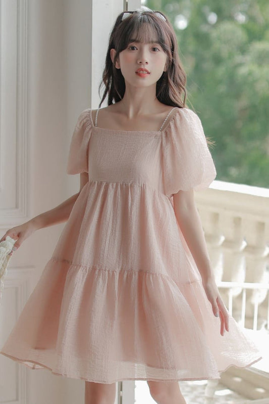 夢見心地の舞踏会ワンピース(全2色) ピンク