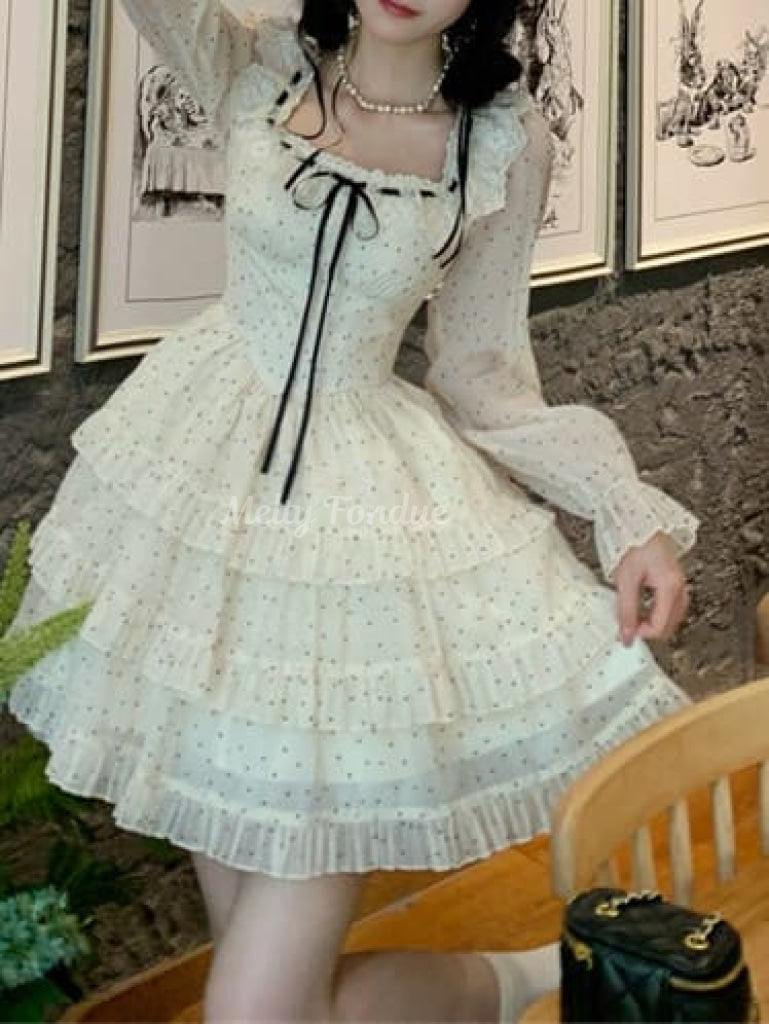 儚い白鳥のプリンセスワンピース