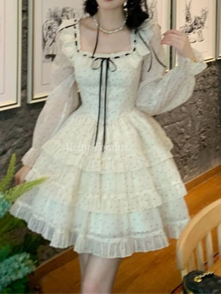 儚い白鳥のプリンセスワンピース