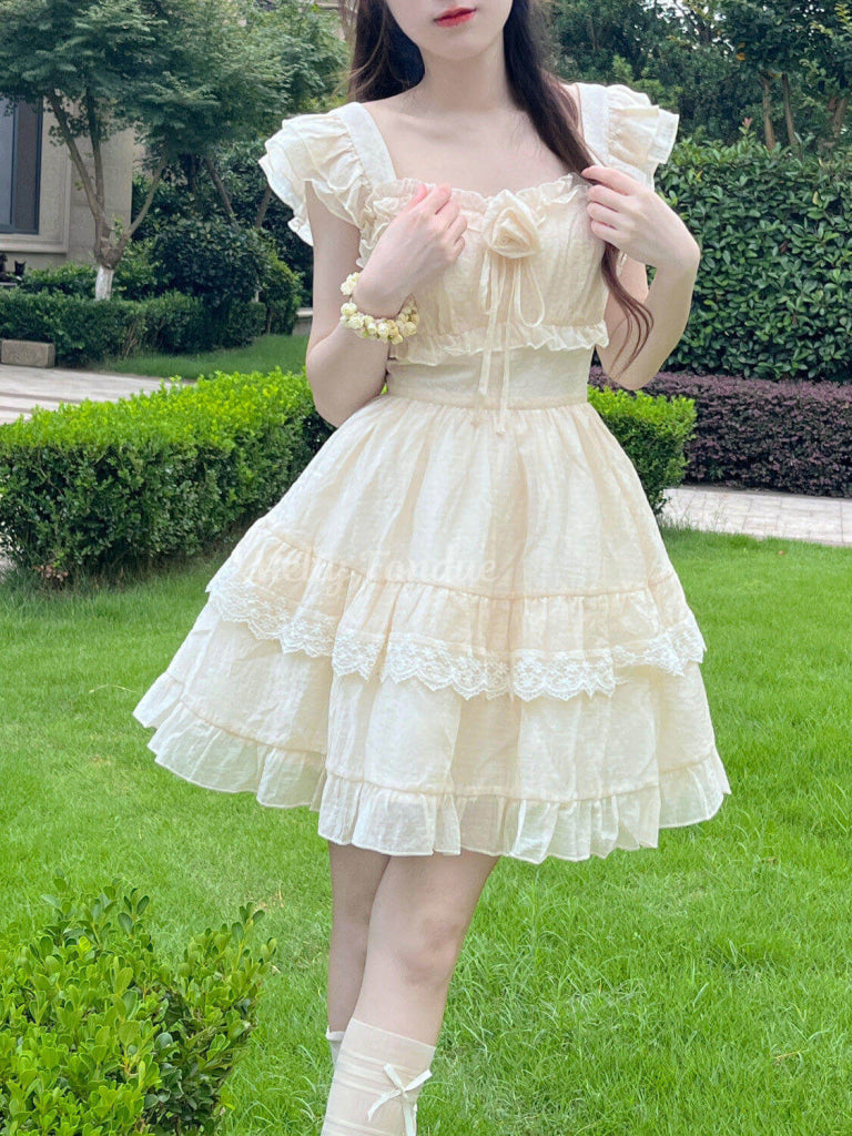 夢みる花びらの舞踏会ワンピース