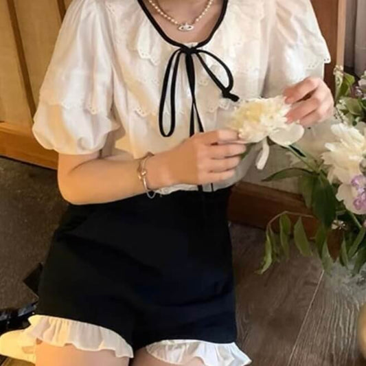 お嬢様に憧れた愛され乙女のトップス