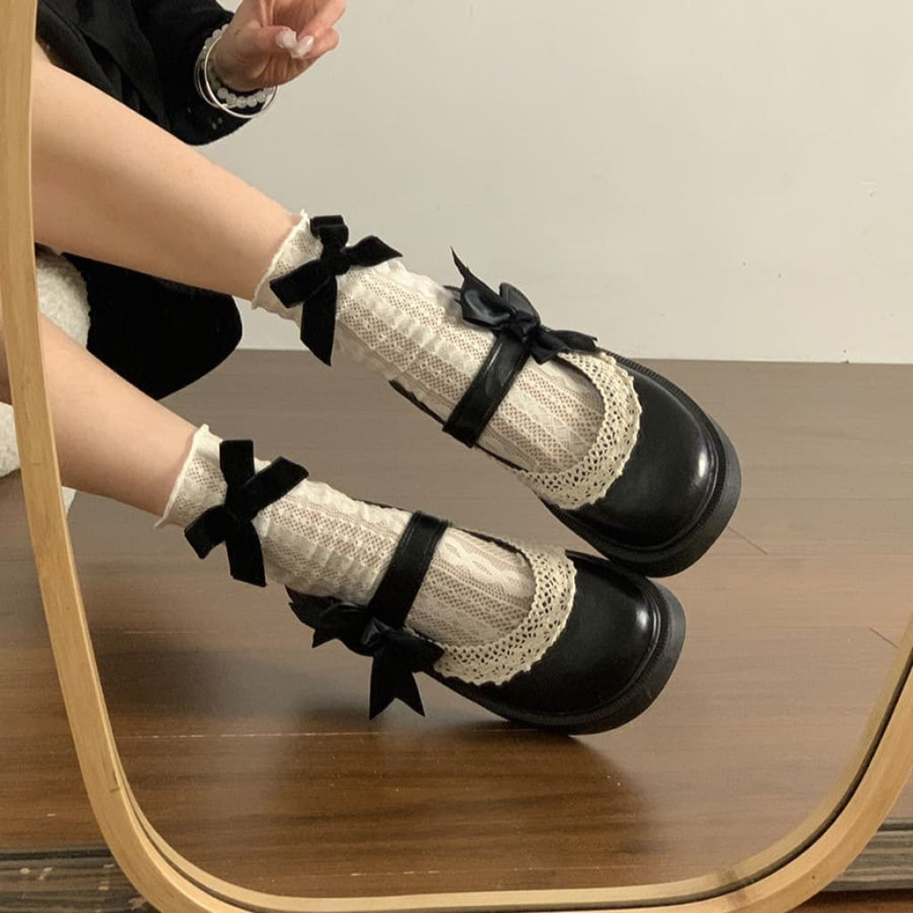 お嬢様のお茶会シューズ(全2色)