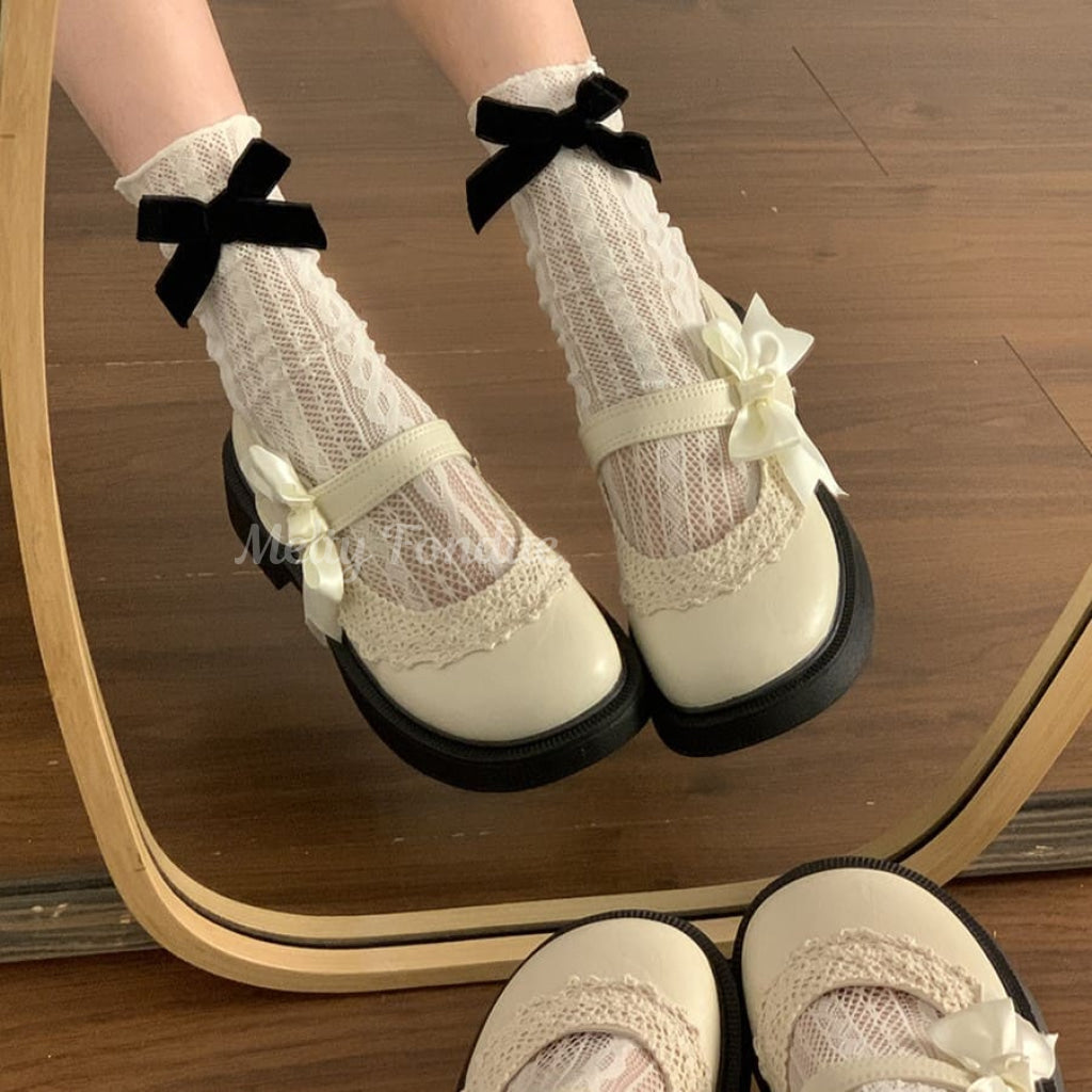 お嬢様のお茶会シューズ(全2色)