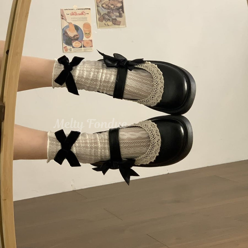 お嬢様のお茶会シューズ(全2色)