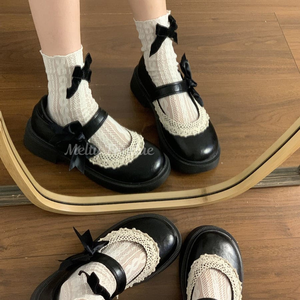 お嬢様のお茶会シューズ(全2色)
