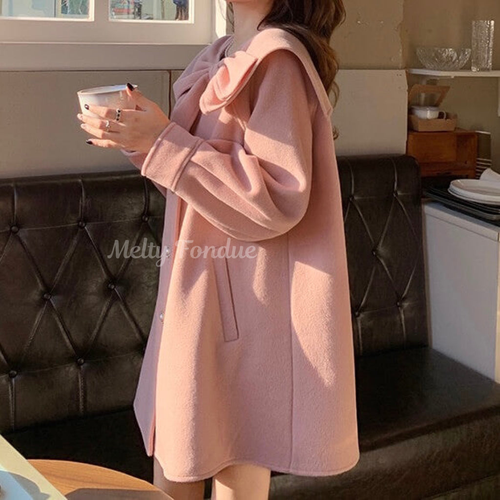 おめかしデートのコートワンピース(全3色)