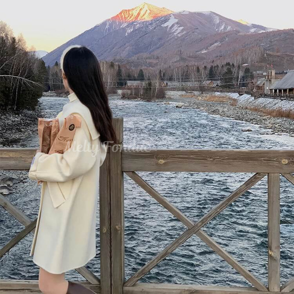 おめかしデートのコートワンピース(全3色)
