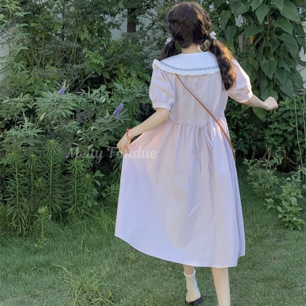 青空とお花を抱きしめてワンピース(全2色)